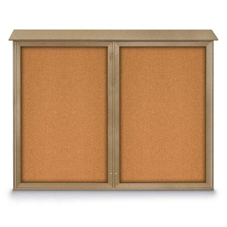 United Visual Products Single Door Enclosed Indoor Letterboard UV1124-WHITE-BURGUNVL
